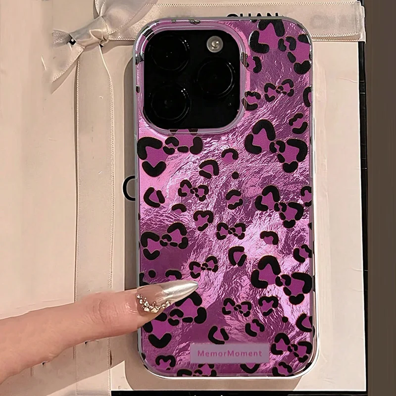 

Retro Brown Leopard Print Clear Phone Case For iPhone 15 Pro XS XR X 7 8 Plus16 15 14 13 12 11 Pro Max Shockproof Silicone Cover