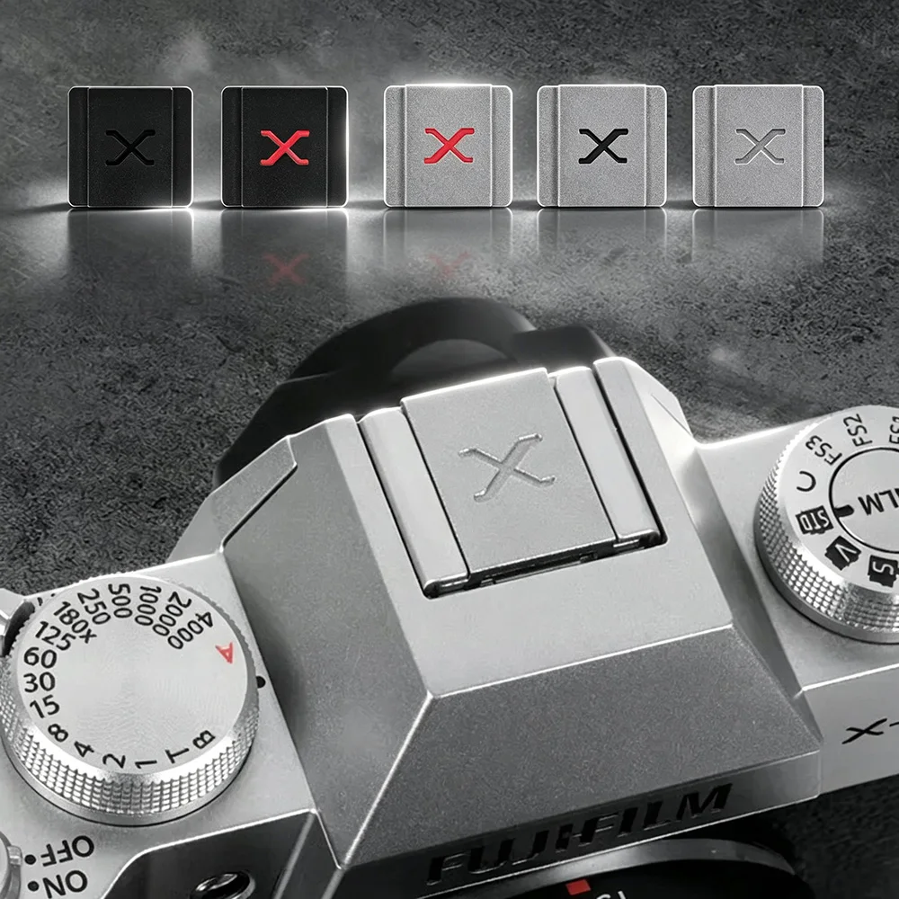 Metal Camera Hot Shoe Cover Dustproof Protector Cap for Fujifilm X100VI XT30 II XT30 III XS20 XS10 XT5 XT50 X100V XM5 XE4 XE5