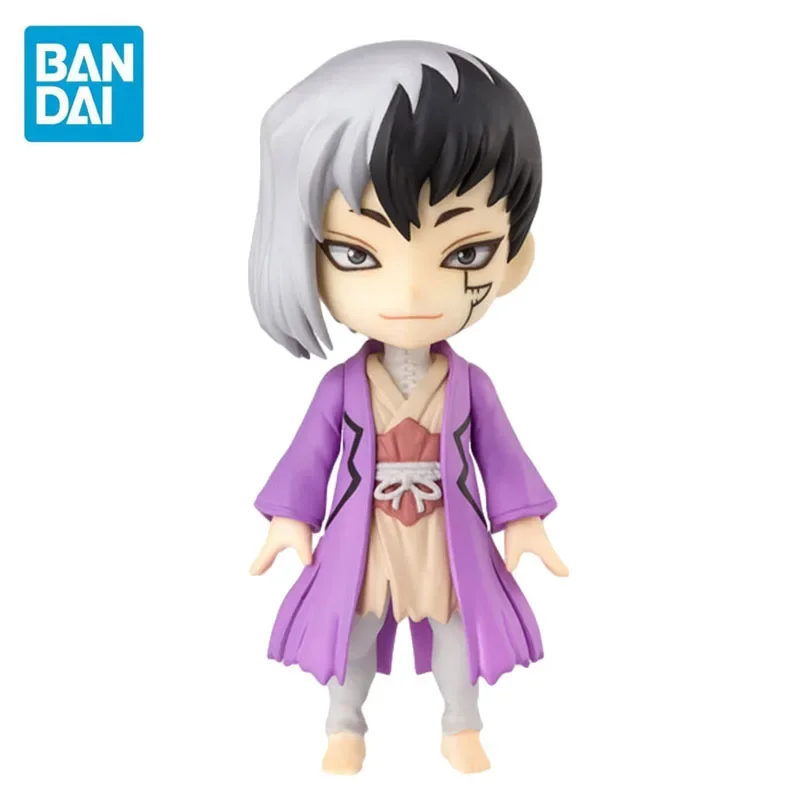 

BANDAI 2024 Original Dr.stone Anime Figuarts Mini Asagiri Gen Q 9Cm Pvc Action Figurine Model Collection Toys for Boys Gift