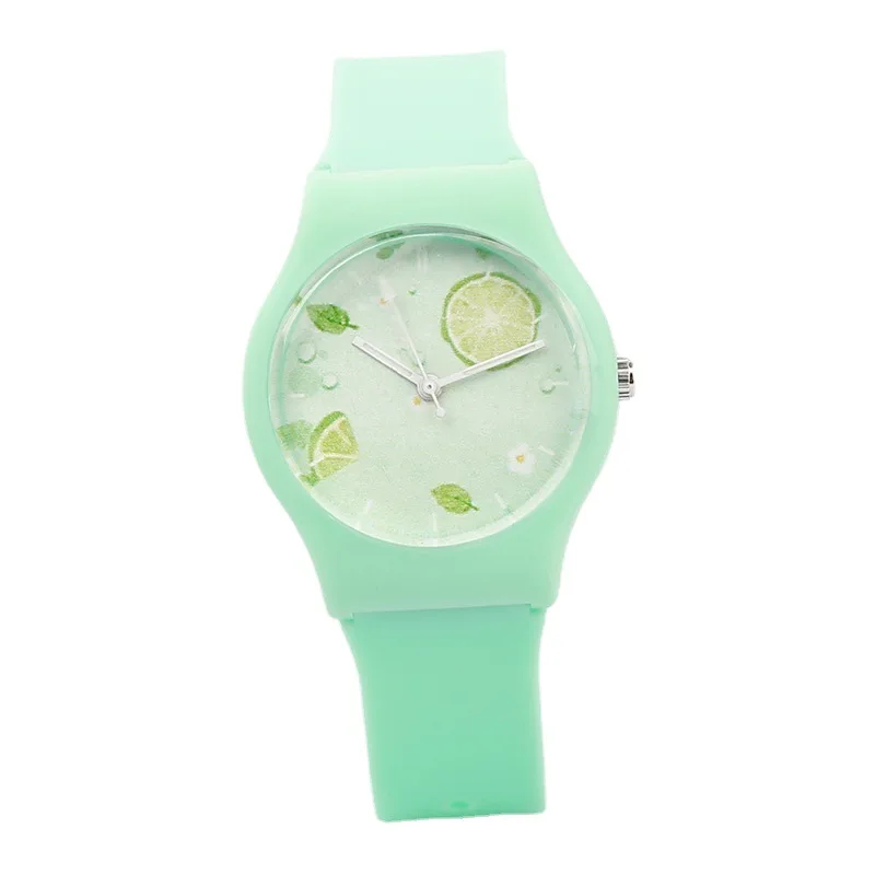 CIOFASummer New Cool Lemon Tape Children's Waterproof Drop-Resistant Watch Luminous Fashion Men and Women Student's Watch