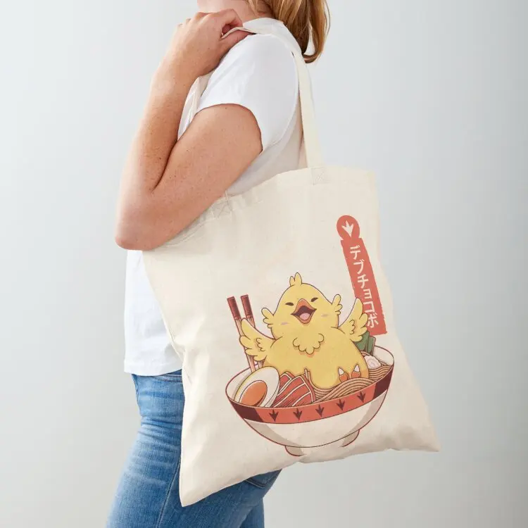 Fat Chocobo Ramen Classic Tote Bag female bag Canvas shoulder bag tote canvas