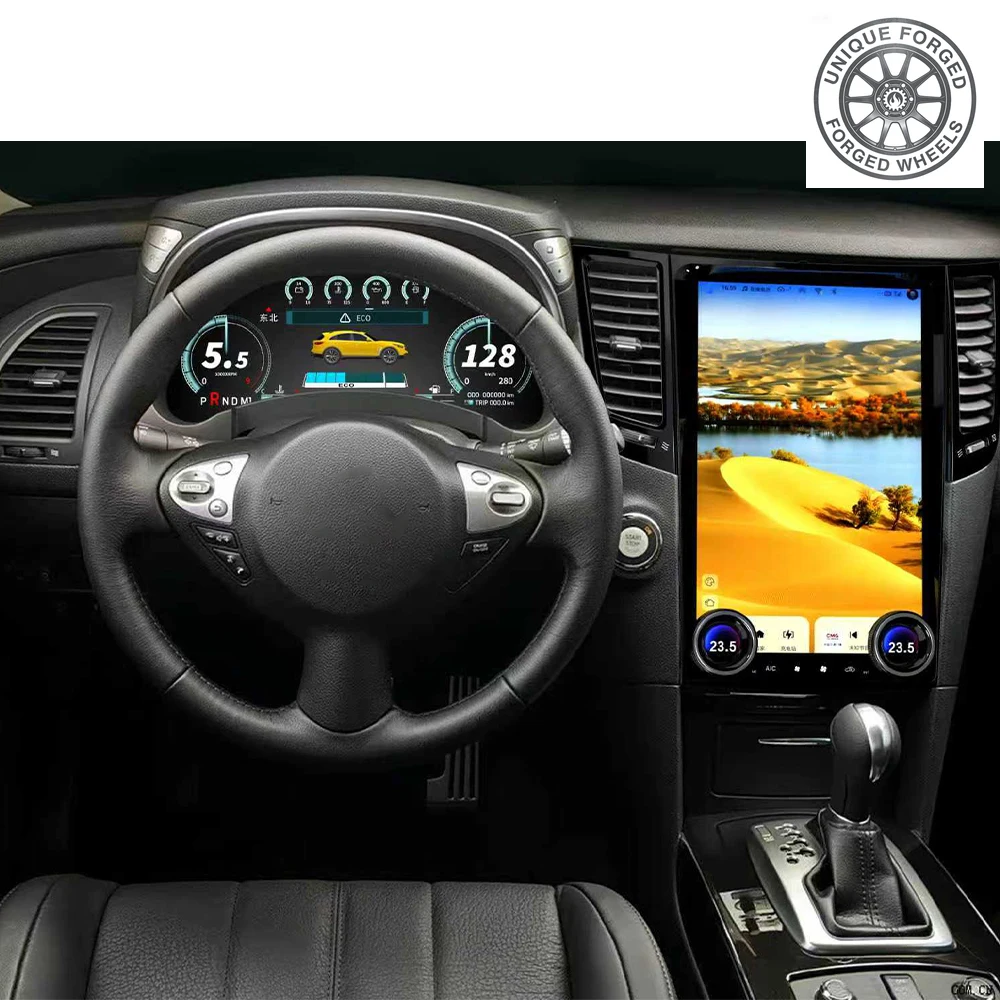 

Цифровая приборная панель Foforfor для Infiniti FX35 FX37 FX45 FX50 QX70 2009-2016, Linux, автомобильный спидометр, ЖК-дисплей, приборная панель