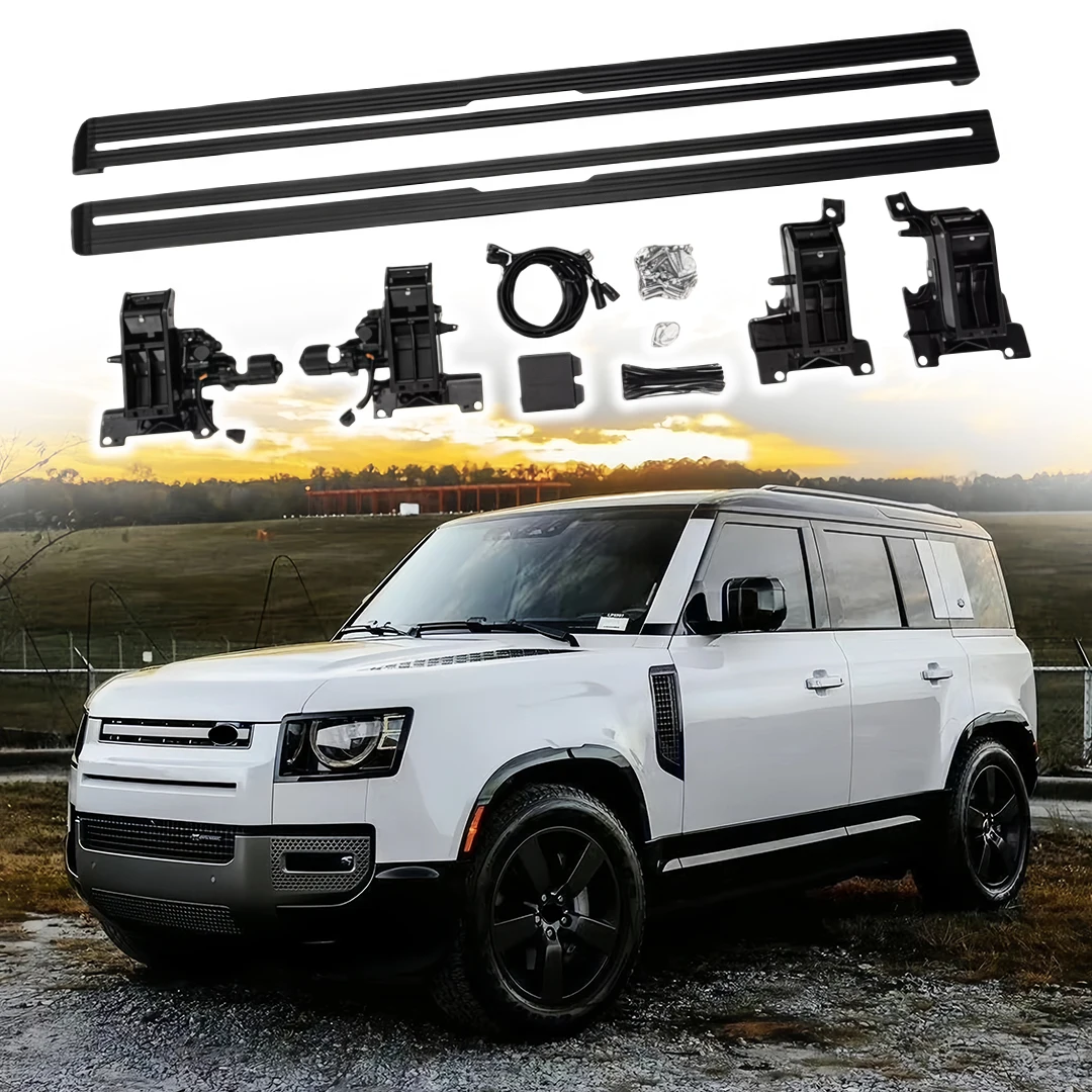

Power Side Step Electric Running Boards fits for Land Rover Defender 110 130 2020- 2025 2026 Powerstep Retractable Truck Steps