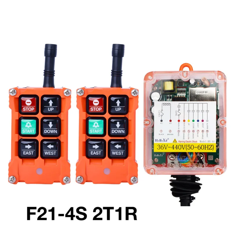 F21-4S 4 Button Key Single Speed DC 12V-24V Hoist Wireless Industrial Remote Control Ip67 Waterproof Overhead Crane Truck