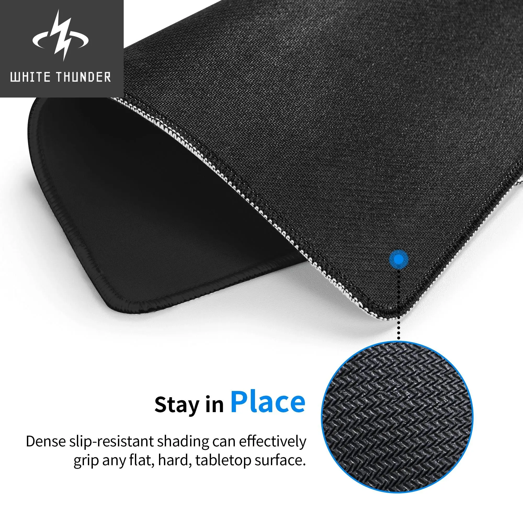 Computer Office Keyboard Accessories Supplies Mouse Pads Square Anti-Slip Desk Pad Black Company Use Small Coaster Coffee Mats