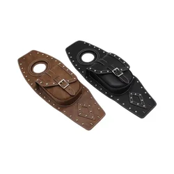Universal Motorcycle PU Leather Fuel Tank Bag Gas Pad Cover For Harley Sportster 883 1200 Honda Suzuki Yamaha Cruiser Chopper