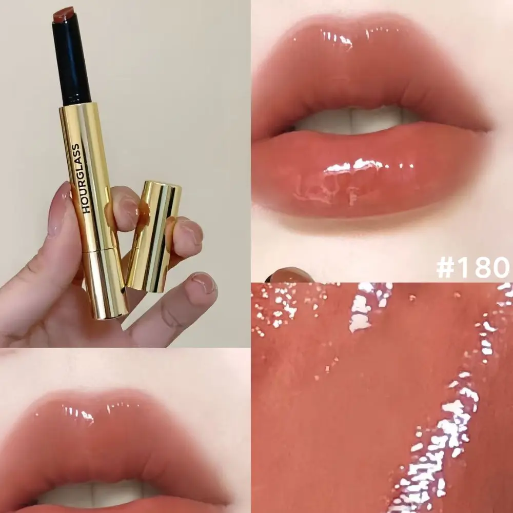 6 kleuren Zandloper Lippenstift Phantom Volumising Glanzende Balsem Kaneel Melk Thee Bruine Lipgloss Fleuren iemands Teint Make-up