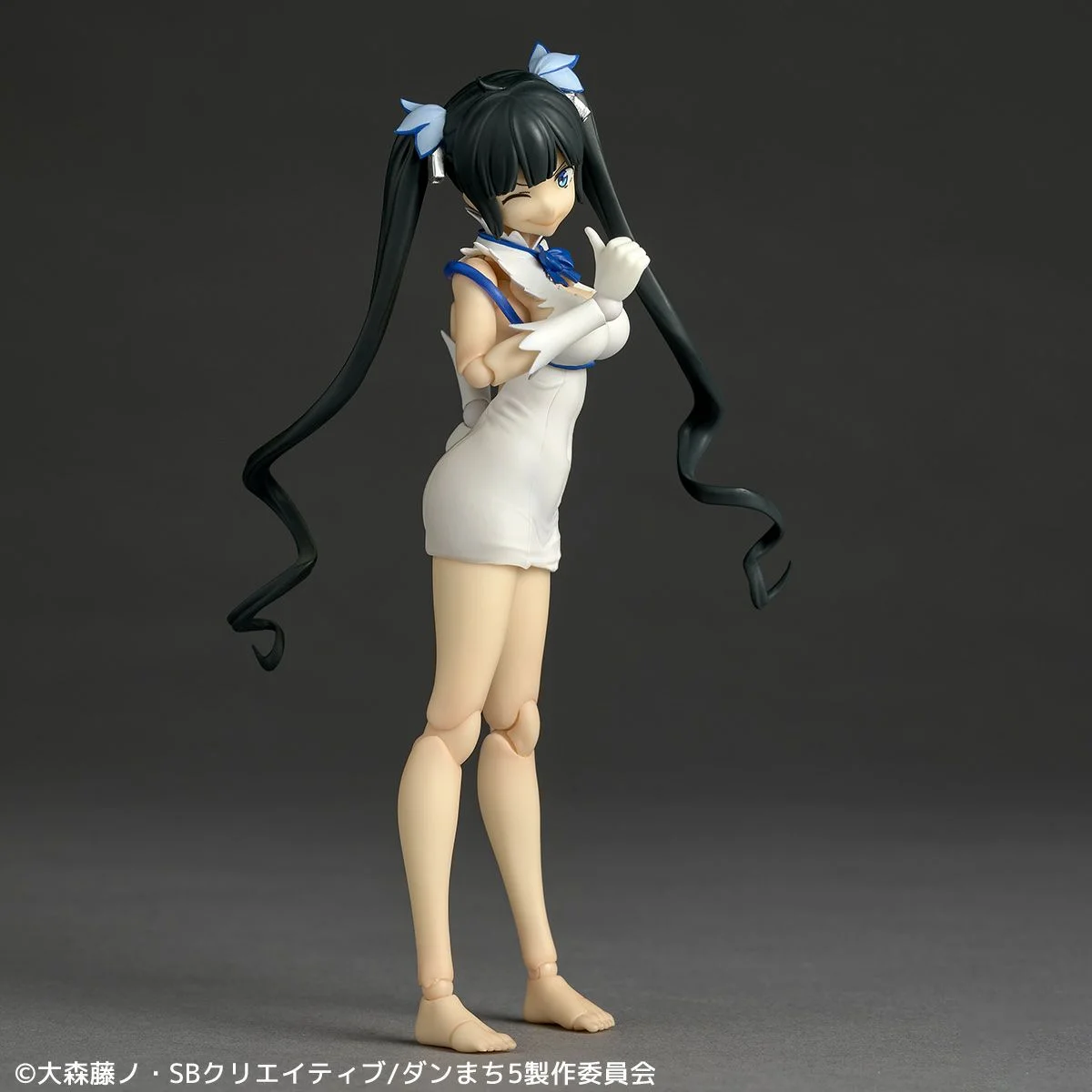 Origina l Echt Kaiyodo Acchion/Poppen Revoltech Dungeon Ni Deai Wo Motomeru's Wa Machigatteiru Darou Ka Hestia H=130mm en y techniek ft