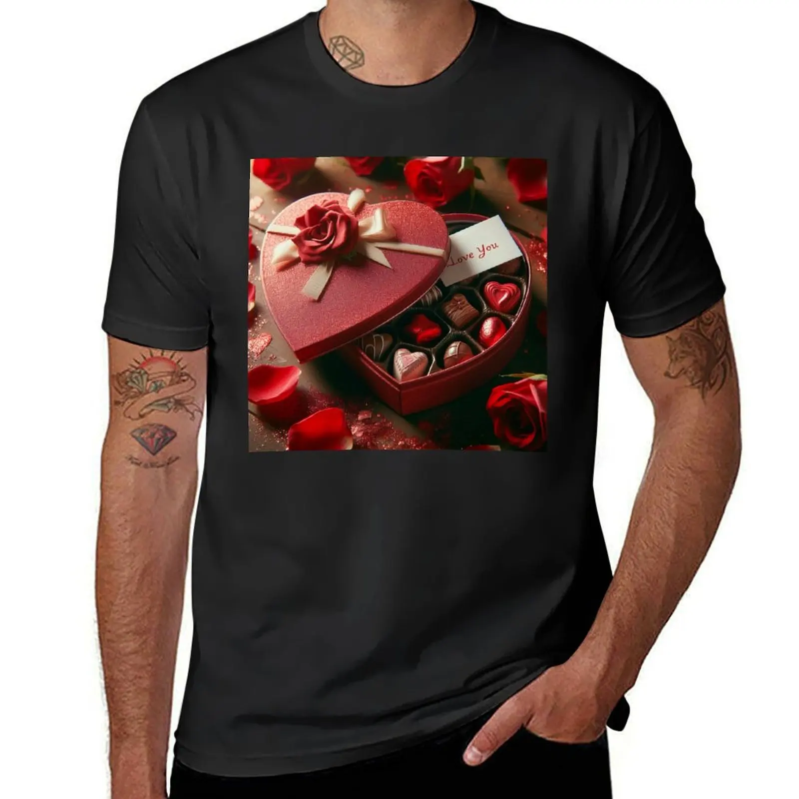 

Sweet love: A heart full of chocolates T-Shirt heavyweights oversized plain t shirts men