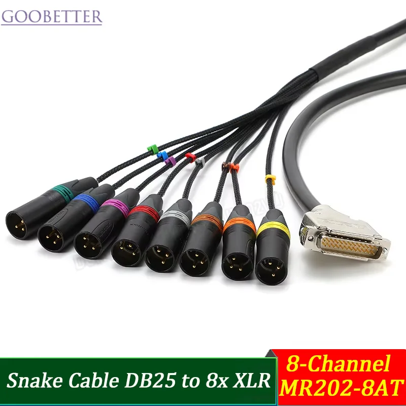 AES Digital Snake Cable 8-in 8-out DB25 to XLR