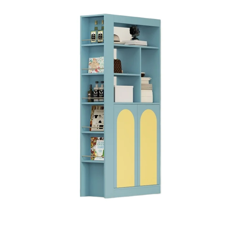 

Contrasting entrance cabinet dopamine display solid wood living room storage simple furniture