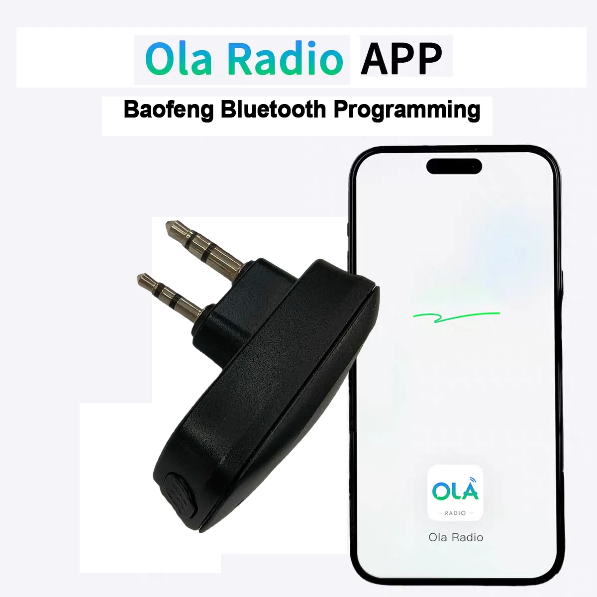 

BAOFENG Walkie Talkie Wireless Bluetooth Programming Adapter Phone APP TYPE-C For UV-5R UV-32 UV-5RH Ham Two Way Radio Accessory