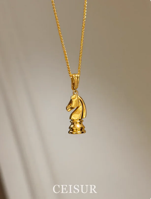 

Ожерелье с подвеской в виде зодиака «Год лошади» 2026 года, изысканное, легкое, роскошное, высококачественный дизайн, идеально подходит для ношения со стороны