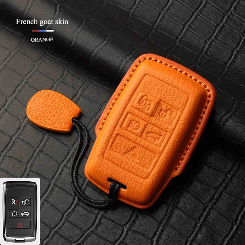 Suitable for Land Rover Range Rover Leather Key Case, Goatskin Aurora L Clasp Defender 110 Shell, Range Rover Executive 2024A