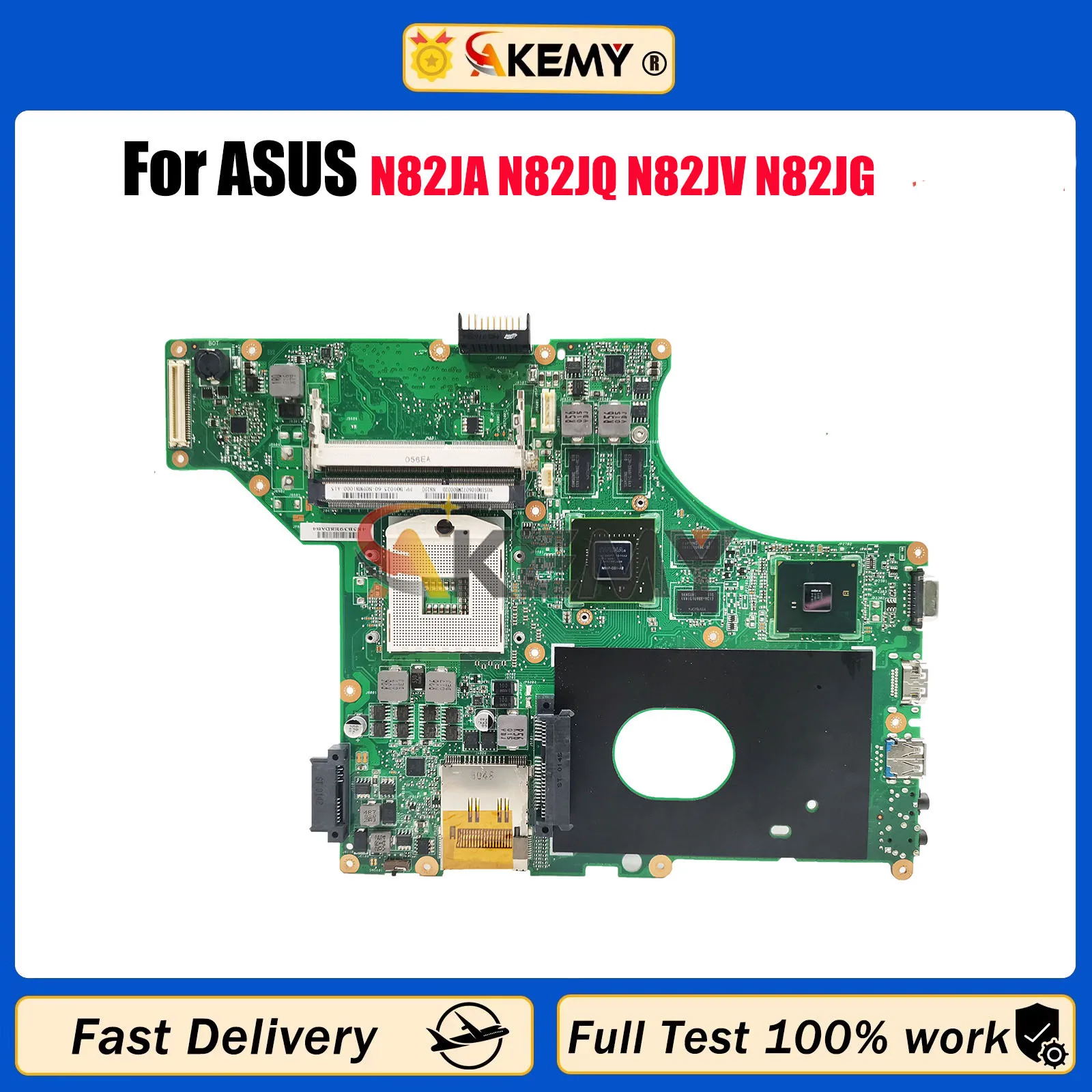 

N82JQ Материнская плата для ноутбука ASUS Vivobook N82J N82JA N82JQ N82JV N82JG Материнская плата для ноутбука в наличии 100% тестирование ОК быстрая доставка