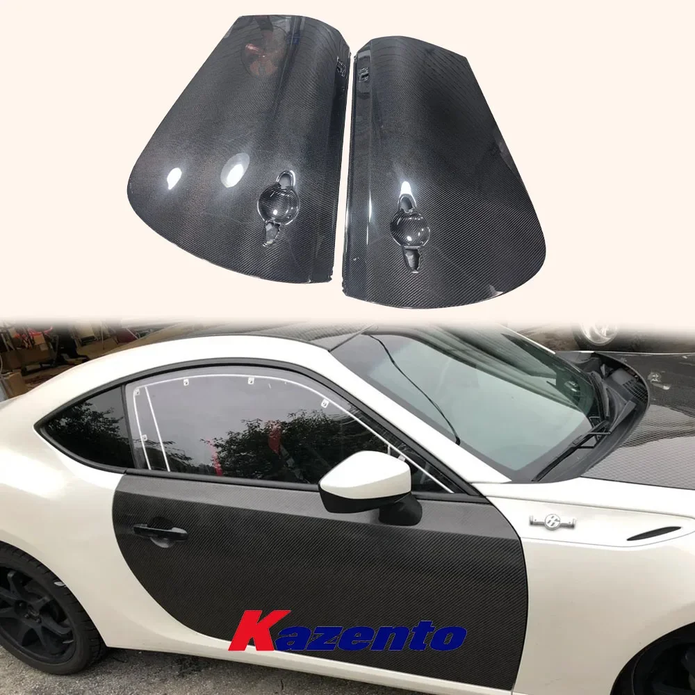 For Toyota GT86 FT86 BRZ 2012-2021 Carbon Fiber Side Out Door Panel Pair