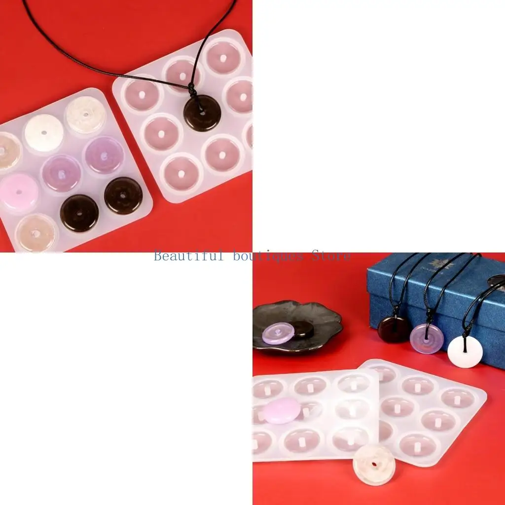 

U4LF DIY 3D полая круглая подвеска силиконовая форма форма для эпоксидной смолы для изготовления поделок