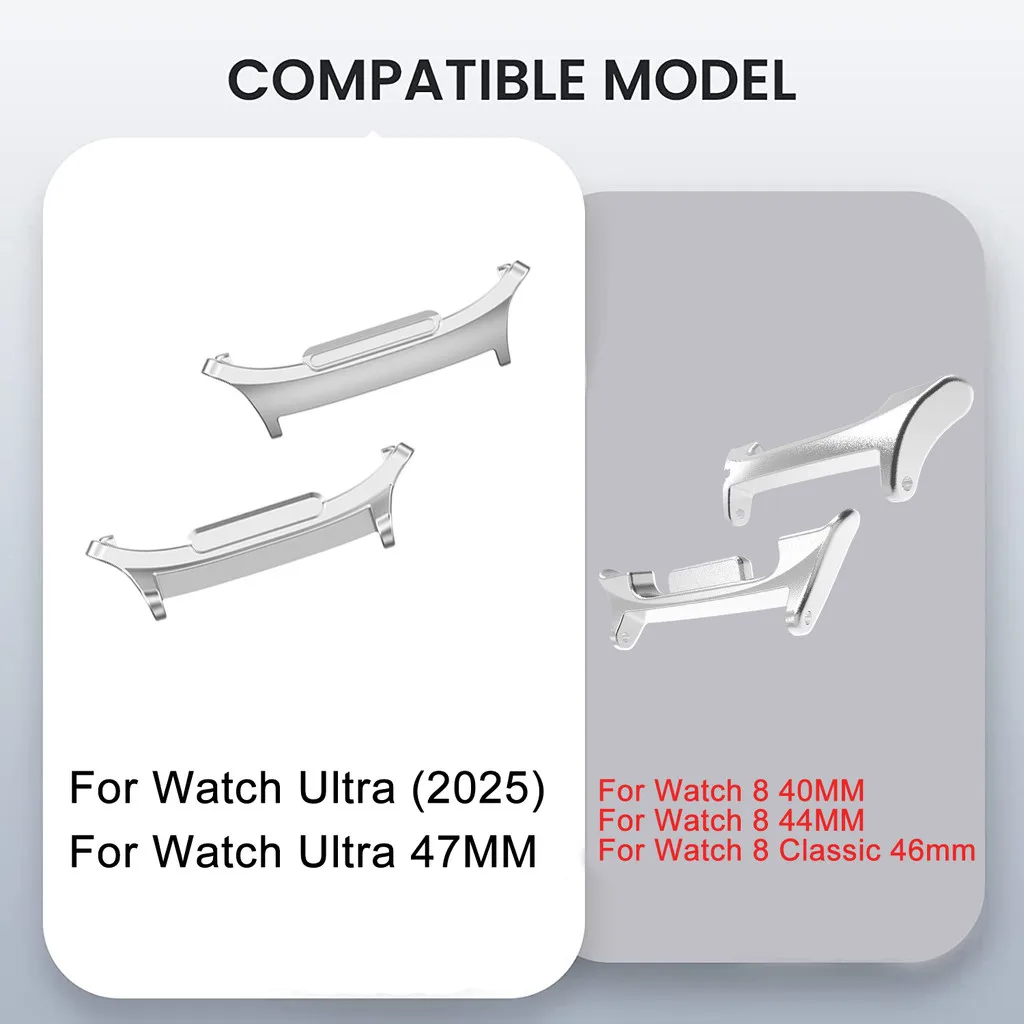 الفاخرة سبائك التيتانيوم حزام معدني لساعة سامسونج جالاكسي 8 40 مللي متر 44 مللي متر 8 الكلاسيكية غالاكسي ساعة الترا 2025 47 مللي متر حزام الساعات لي