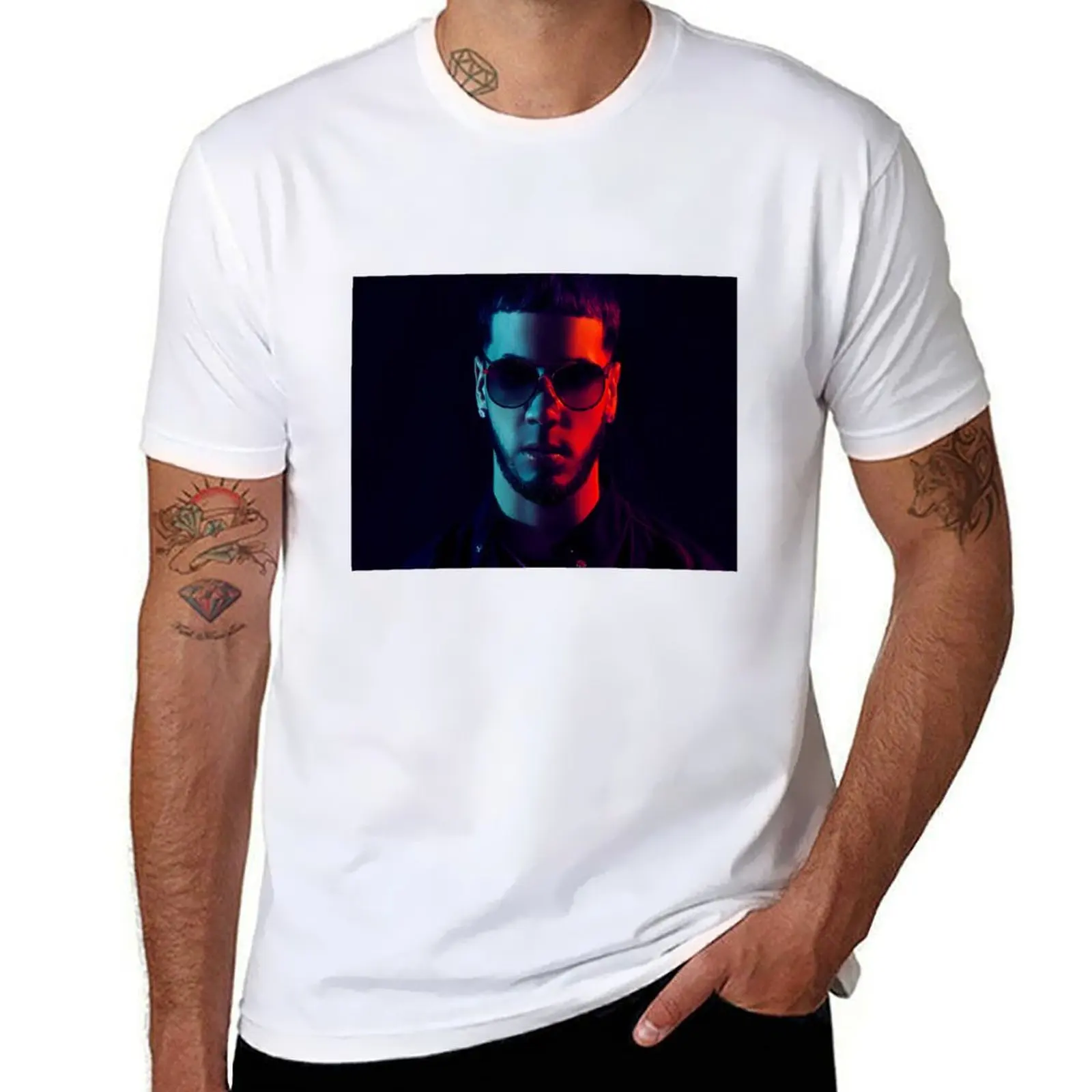 

Anuel AA T-Shirt t shirt man plain t shirts cotton 100% T-Shirt