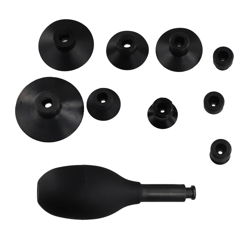 Lens Otário Kit com 9 ventosas intercambiáveis, forte sucção, vácuo manual, caneta, extrator, 8 em 1