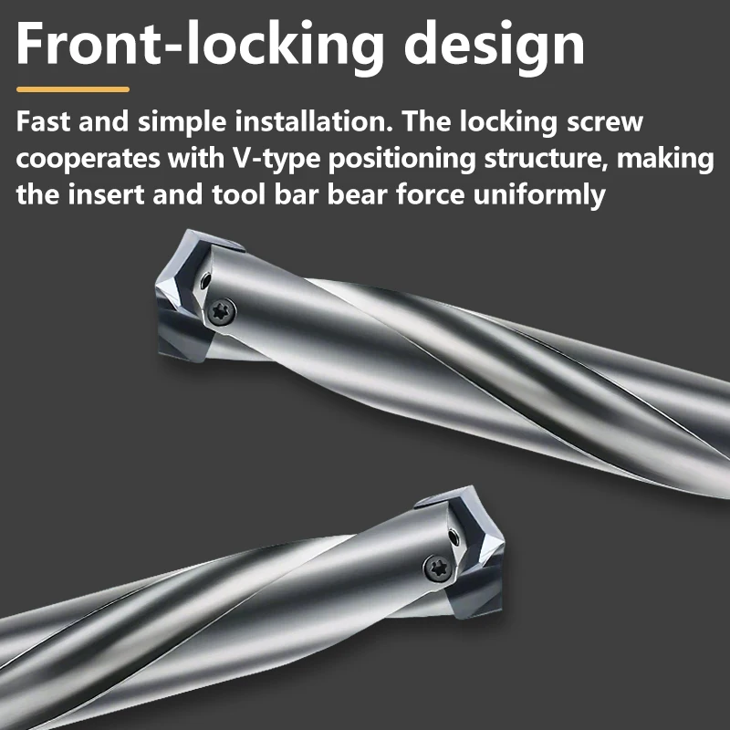 UFS TAP 1PCS CSJ Crown Drill Front Lock Type 3D/4D/5D Internal Cooling Diameter 32.0-39.9mm Carbide Bit Standard Indexable Drill