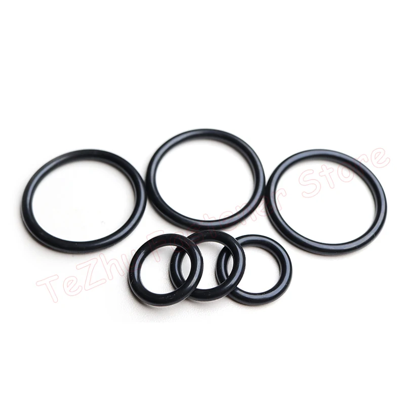 Thickness CS 2mm EPDM Rubber O Ring OD 5-170mm ID 1-166mm Acid Alkali Water and Friction Resistance O-Ring Seal Gasket Black