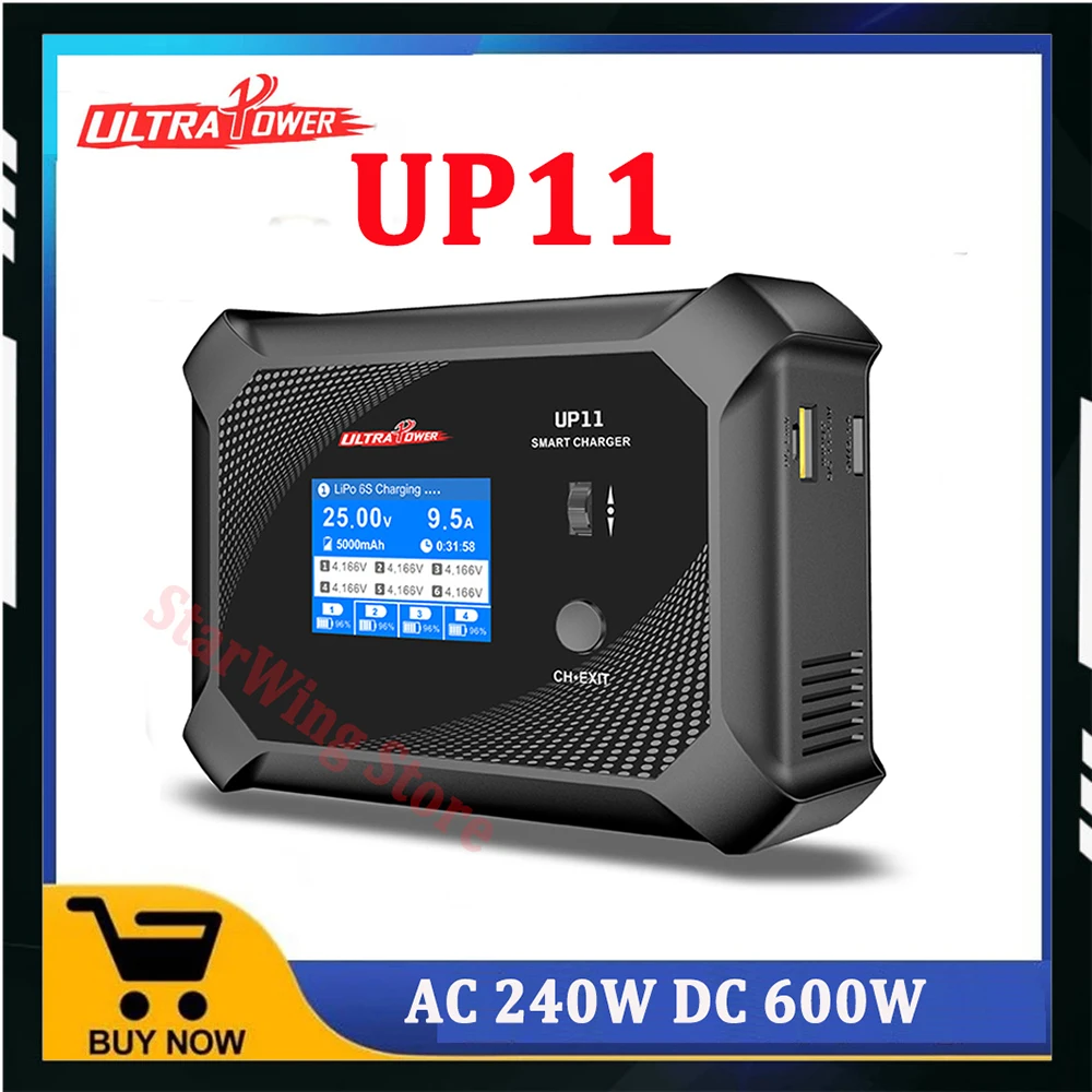 ULTRA POWER UP11 Battery Charger AC 240W DC 600W  Four Channels Smart Blance Charger