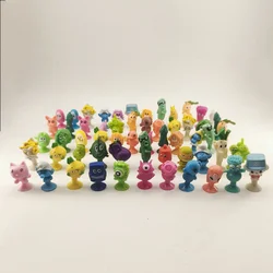 30-60PCS Soft Stikeez Mini Vegetable Fruit Animals Bread Dolls Cute Cartoon Action Figure Models Kids Toys Gift