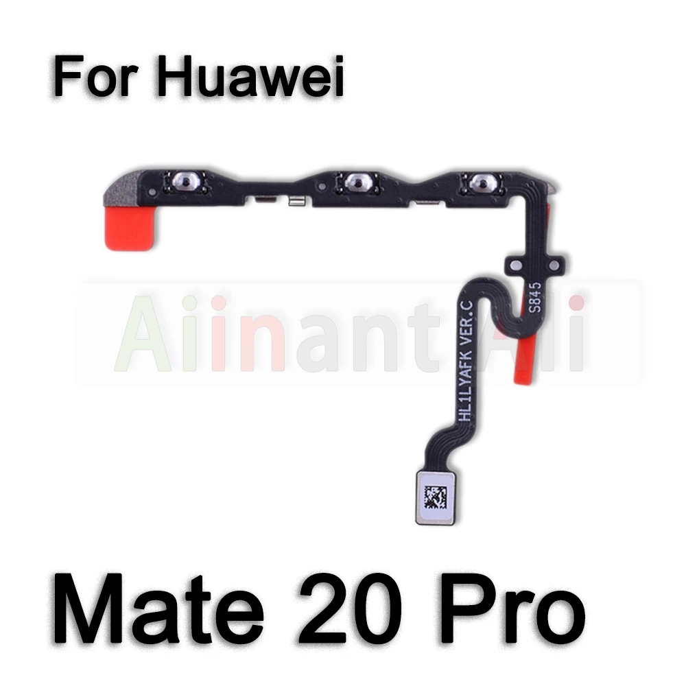 AiinAnt On Off Volume Up Down Button Mute key Switch Power Flex Cable Ribbon For Huawei Mate 8 9 10 20 20X 30 Lite Pro 4G 5G