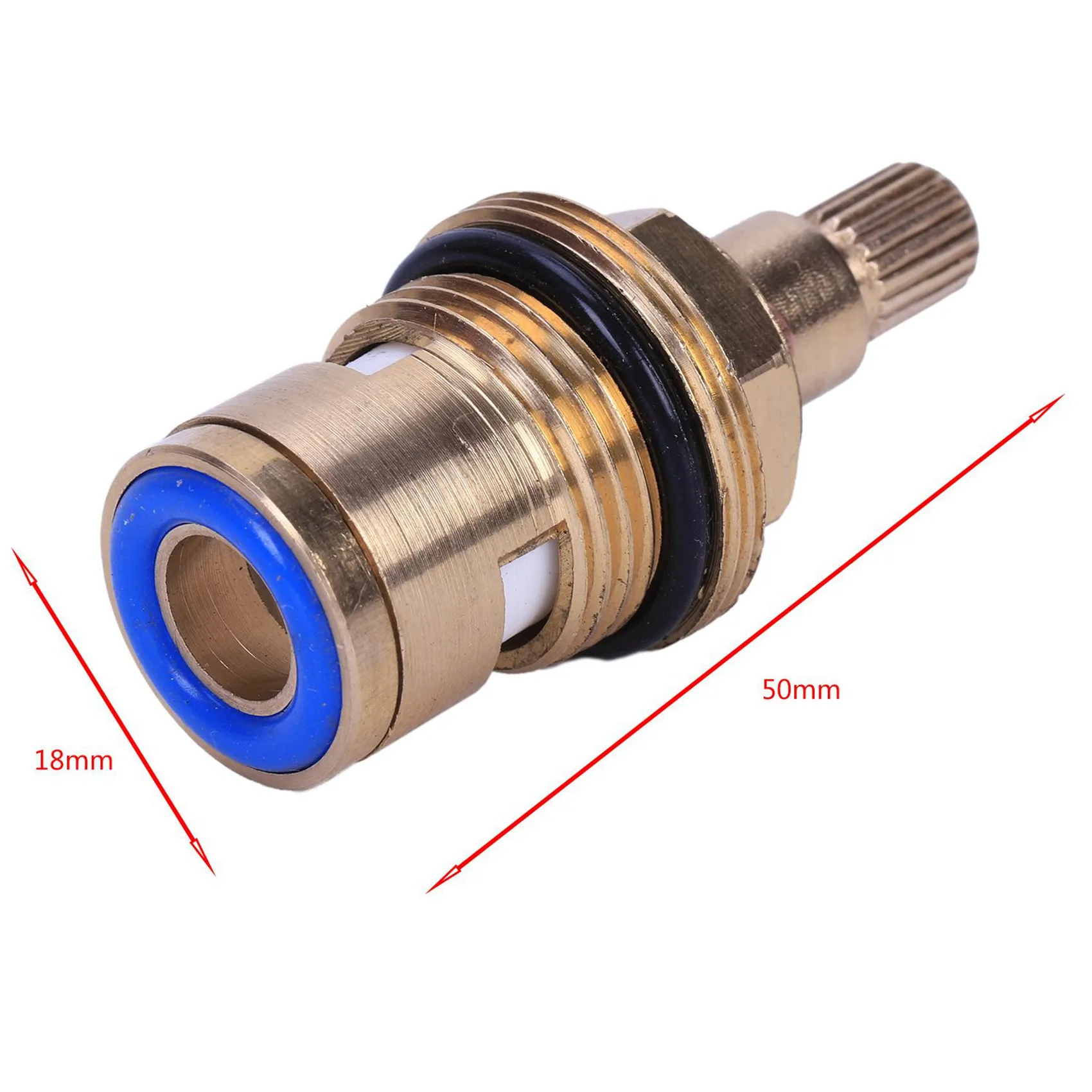 

Limited Stock-FF 4 Pcs Replacement Brass Disc Tap Valve Insert Gland Cartridge Quarter Turn