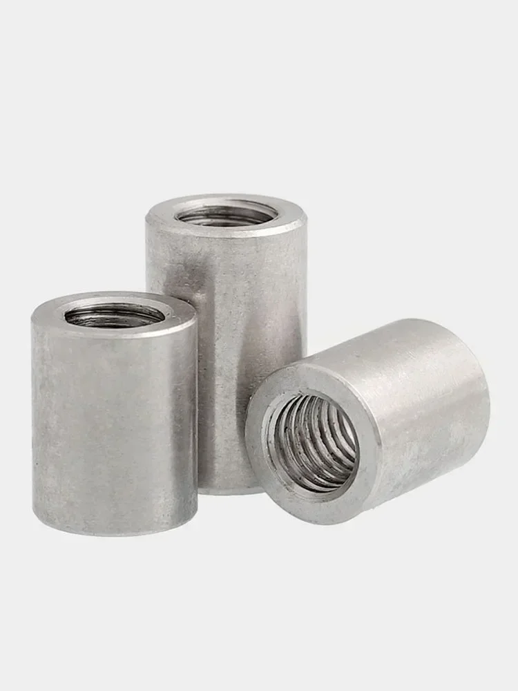 

30pcs M6 M8 M3 M4 M5 Extend Long Lengthen Round Coupling Nut Connector Joint Sleeve Nut Joint Sleeve Tubular Nut