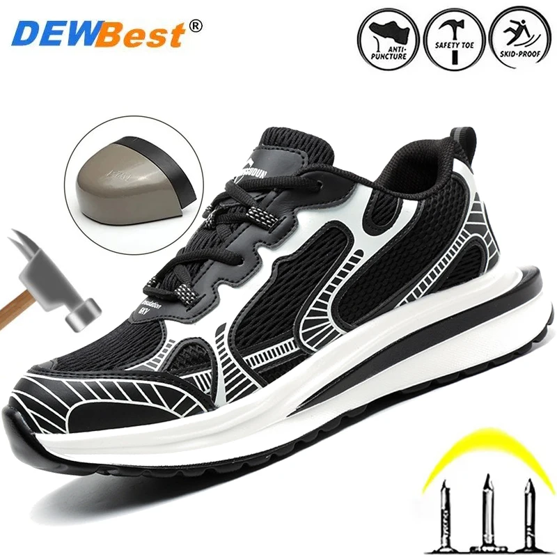 

Men's steel head protective anti-smash Kevlar anti-puncture four seasons 6KV insulated electrician shoes fashion casual shoes