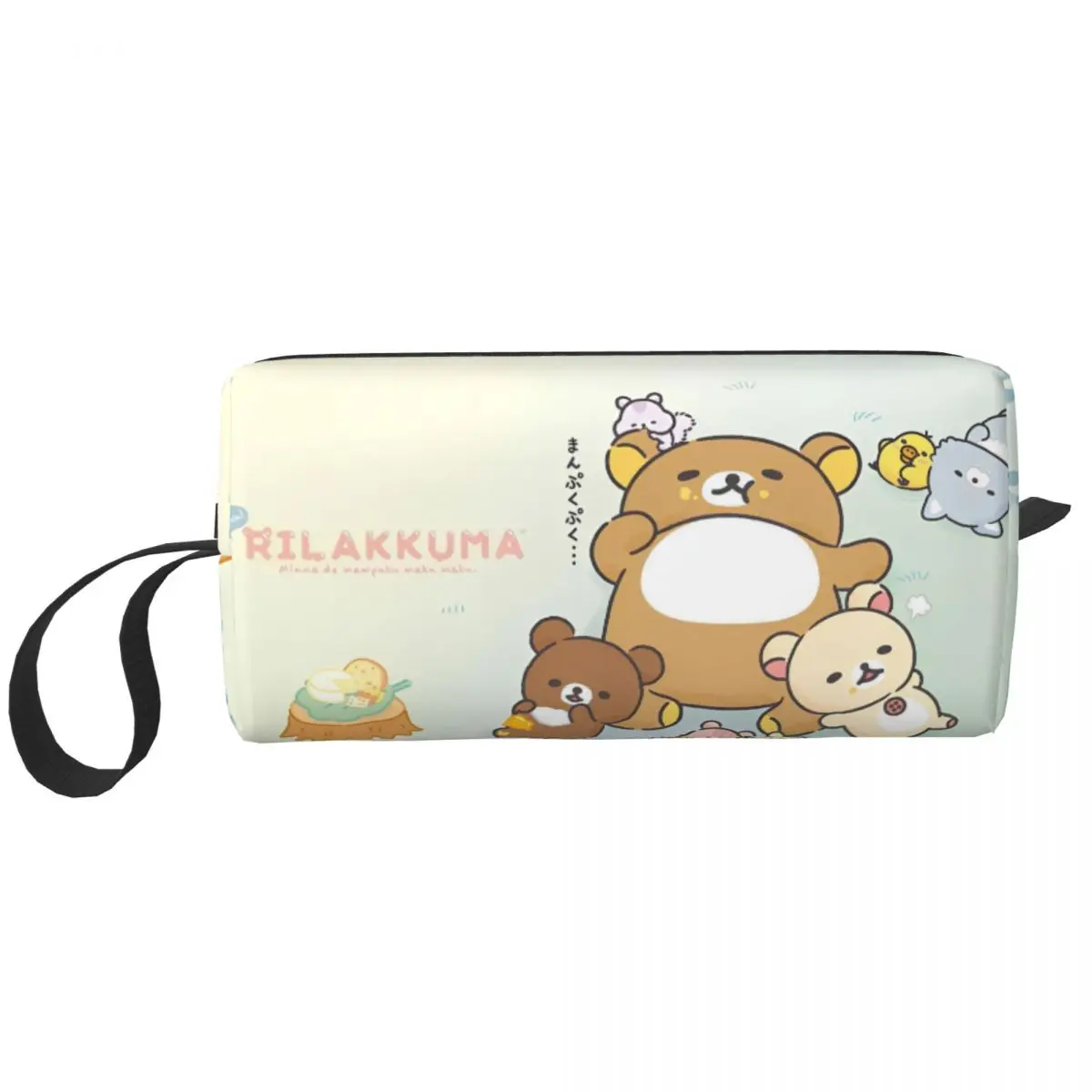 

Relax Bear Rilakkuma Makeup Bags Large Capacity Cosmetic Bag Stylish Travel Pouch for Purse Storage