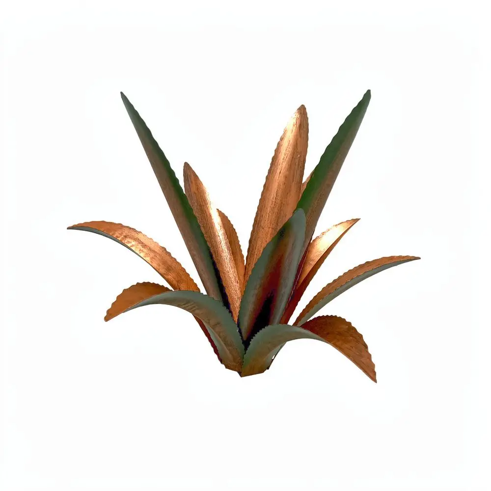 Metal Agave Plant Garden Art Statue Colorful Iron Ornament Outdoor Yard Lawn Flowerbed Decoration Landscape Sculpture