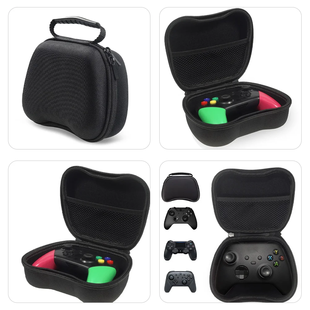 

Game Controller Storage Bag with Comfortable Strap Spacious Compartment for Small Accessories Travel Portable Carry Case