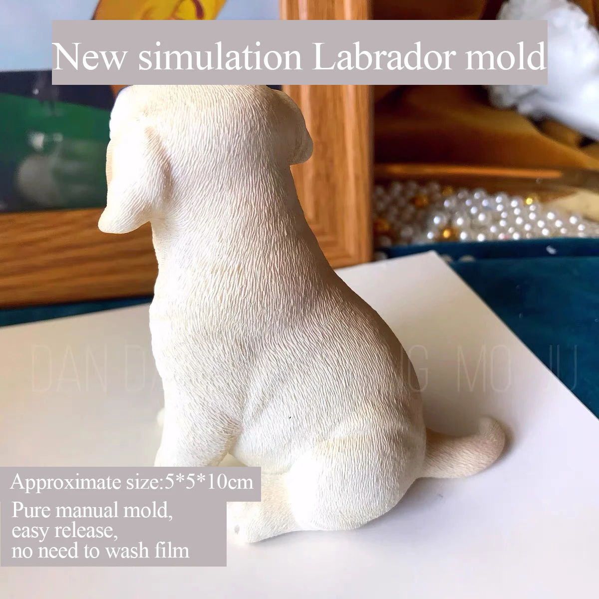 Three-Dimensional Labrador Mold Dog, Thin Silicone Mold, Drip Glue Manual DIY, exclusive 3D