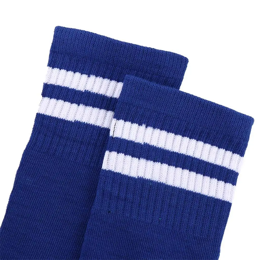 

Pair Multicolor Compression Stockings Cotton Spandex Striped Football Long Socks Soccer Over Knee Socks Sock Sports Socks