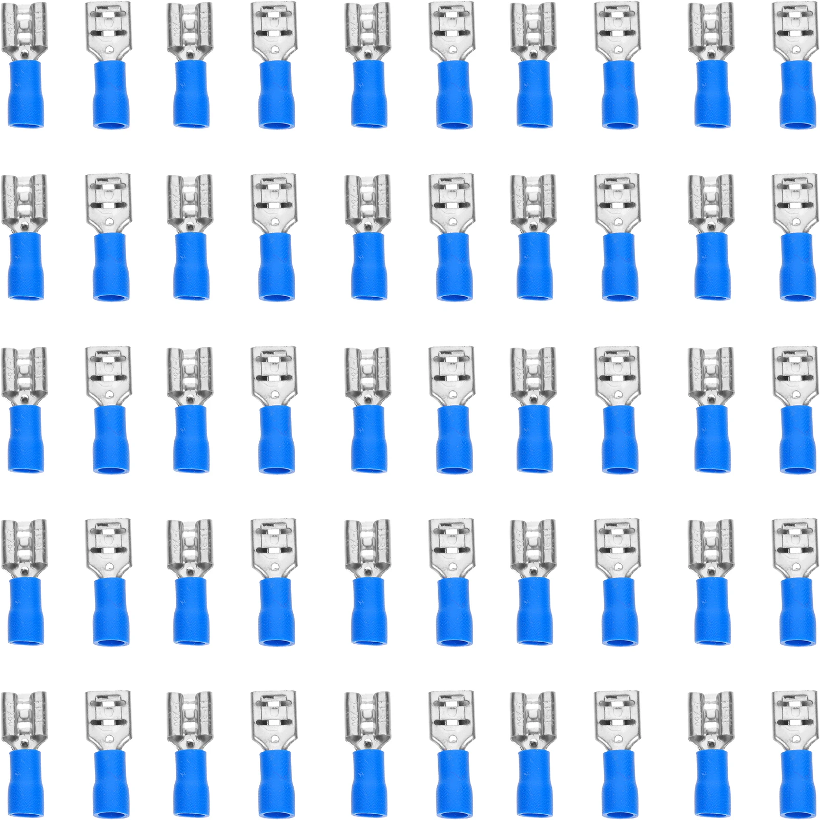 

100pcs Spade Connector Quick Disconnect Spade Terminal Splice Wire Terminal High-Quality Tin-Plated Silver-Welded Pvc Insulated