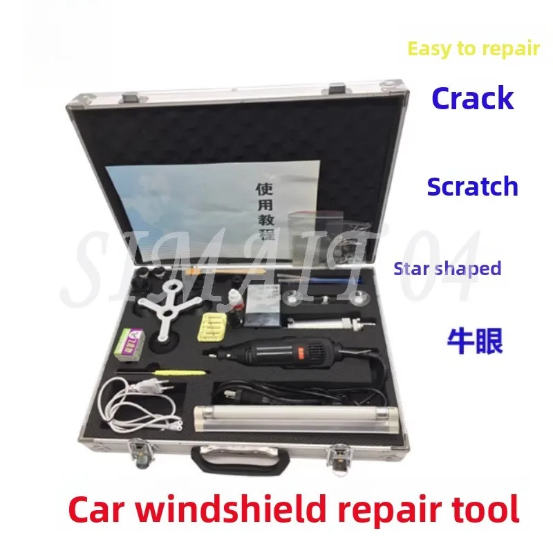 Paint Car Windshield Crack Repair Tool, Crack Bullseye Repair, Glass Scratch Repair, Vacuum Pump Resin