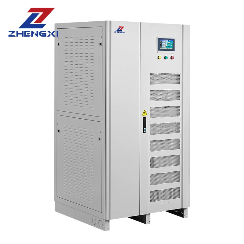 120KVA 380V AC Automatic Non-Contact Voltage Stabilizer For 3-Phase Wide Input Range 50Hz Frequency LCD Display Factory