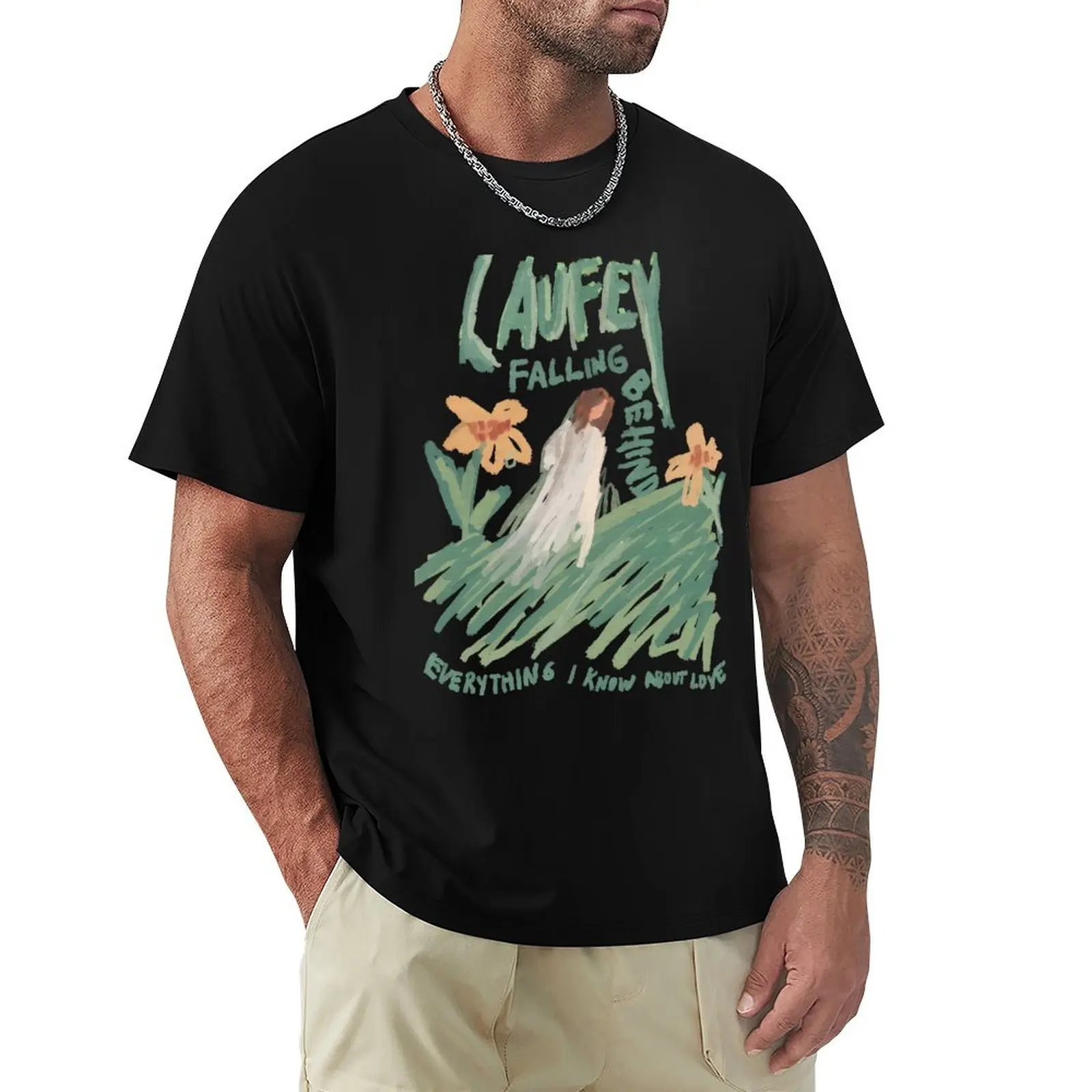 

Laufey Falling Behind Everything I Know T-Shirt kawaii clothes new edition T-shirt men