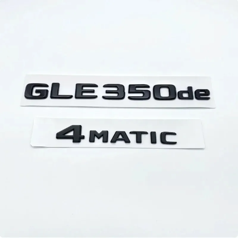 

3D Chrome Glossy Black Badge for GLE350e GLE350de GLE500e 4Matic W166, ABS Car Trunk Logo Emblem Sticker Accessories