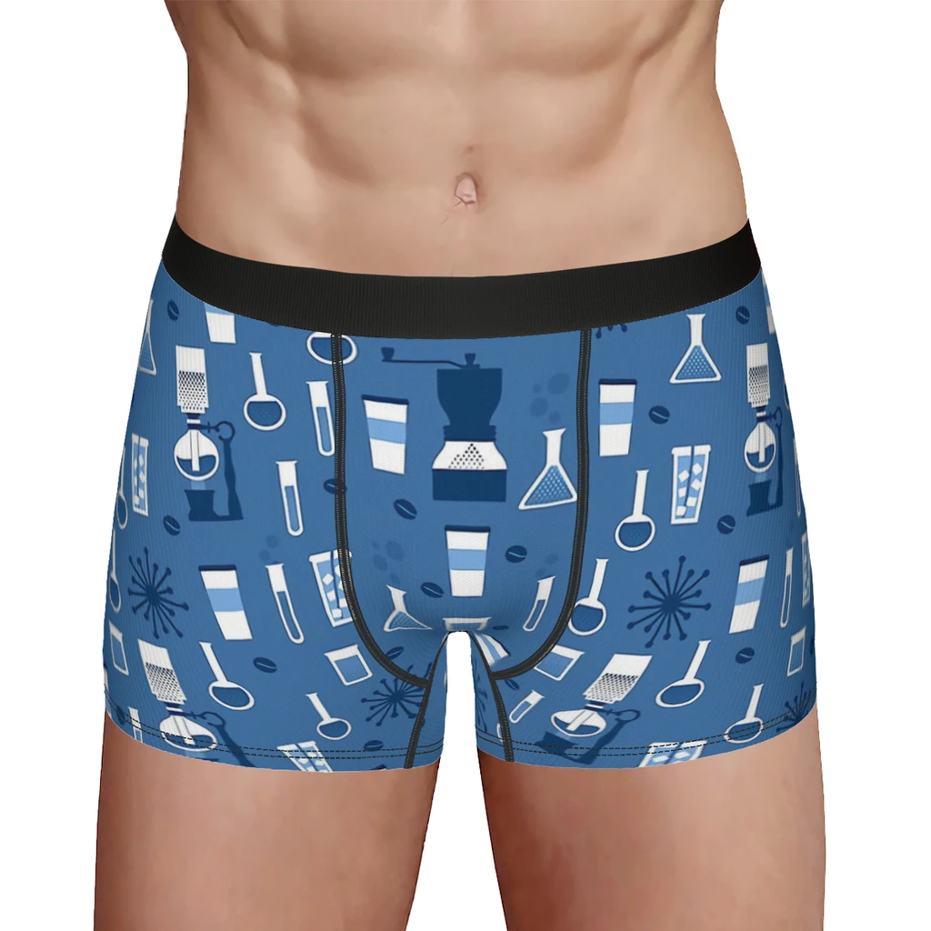 Retro Chemistry Pattern Underpants Breathbale Panties Man Underwear Ventilate Shorts Boxer Briefs