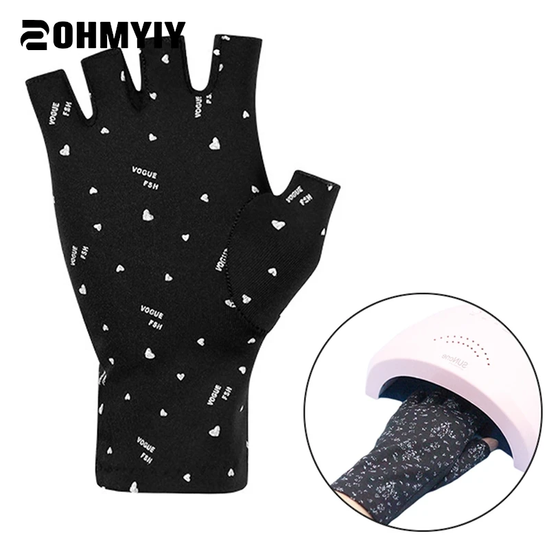 Gants de protection contre les radiations UV, 1 paire, pour nail art, gel UV, lampe LED