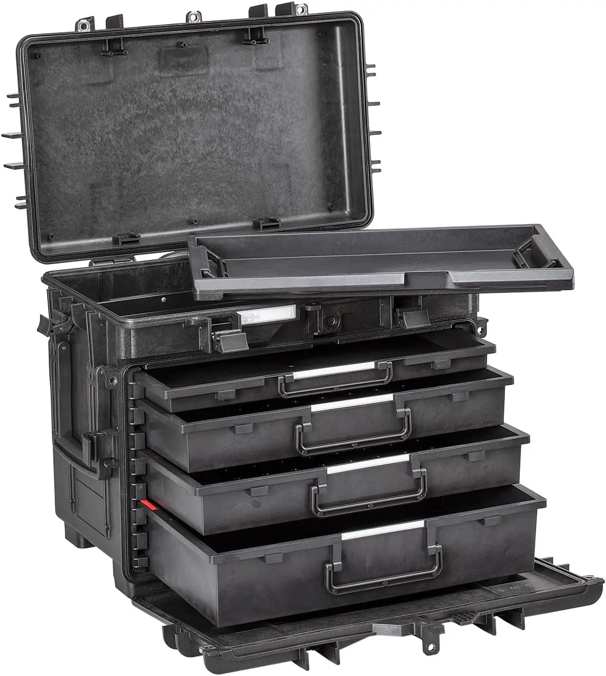 lorer Cases 5140.Bkt02.Ah Waterproof Tool Chest W. 1X 1.2 + 2X 2.4 + 1X 3.7 Empty Drawers, Rfid-Nfc Ready, Multi, One Size