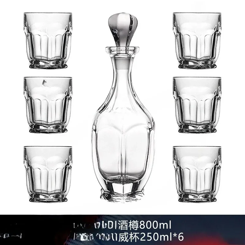 Whiskey glass, crystal glass foreign wine cup rose series high-end wine set
