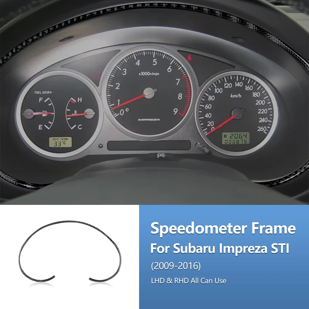 

For Subaru Impreza WRX STI 2002 2003 2004 Speedometer Box Air Vent Real Soft Carbon Fiber Sticker Car Interior Trim Accessories