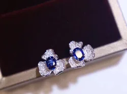 3x4mm Nautural Royal Blue Sapphire Women Fashion Gemstone Jewelry Wedding Party Engagement Gifts