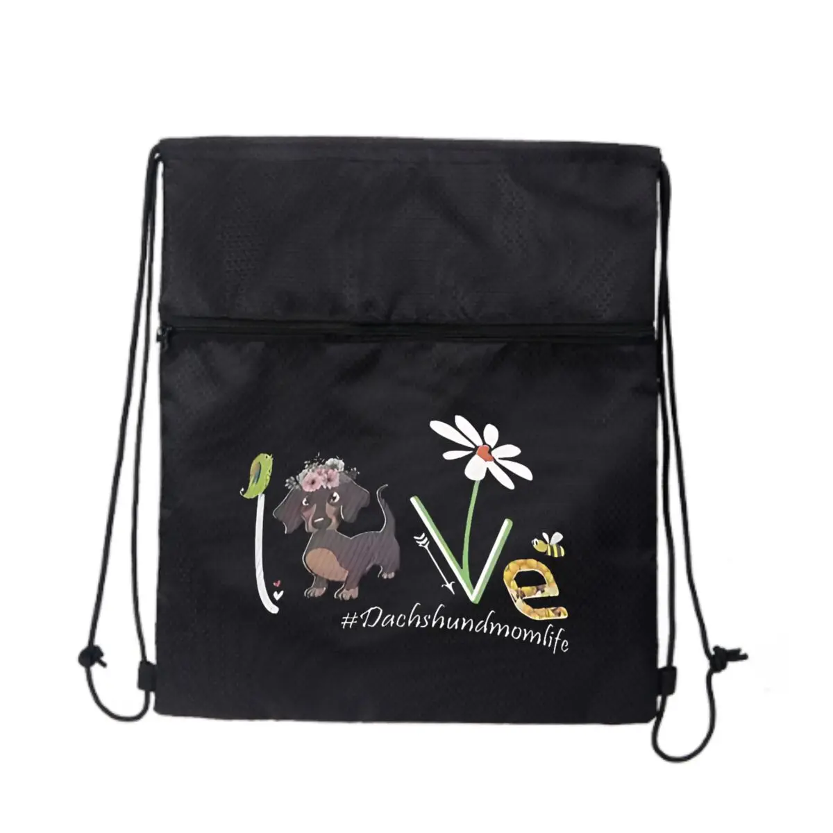 

Рюкзак на шнурке таксы Love, объемный рюкзак на шнурке, сумки на шнурке, сумка Cinch