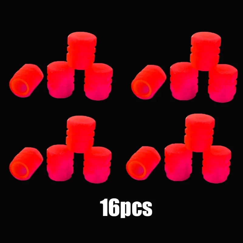 20Pcs Mini Leuchtende Reifen Ventil Kappen Auto Fahrrad Fluoreszierende Nacht Leuchtende Auto Motorrad Fahrrad Reifen Hub Kappe Auto Rad Dekoration